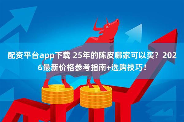 配资平台app下载 25年的陈皮哪家可以买？2026最新价格参考指南+选购技巧！